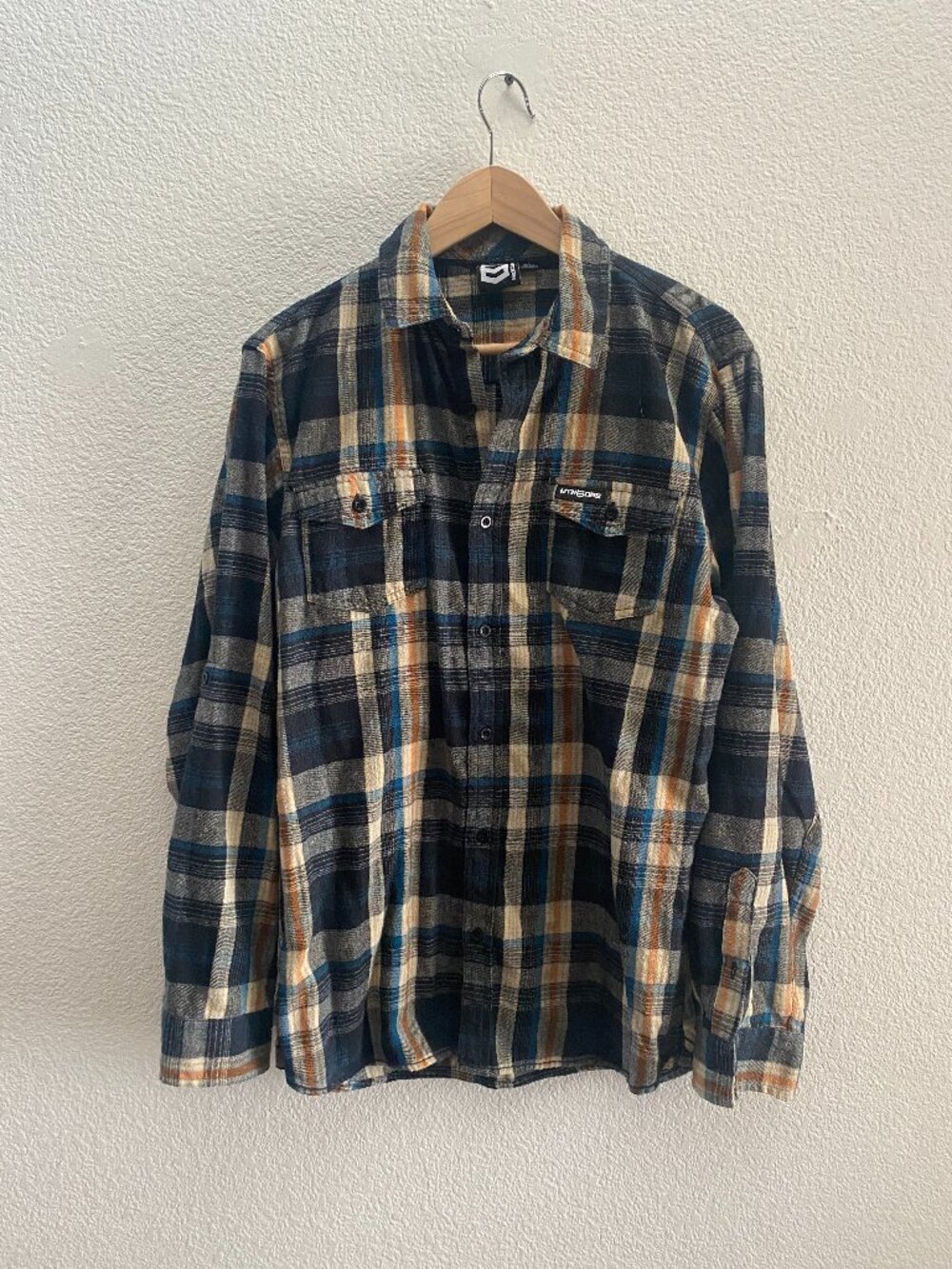 MTN OPS Flannel Button Down Shirt Men's Large Multi-Color Outdoor Hunting